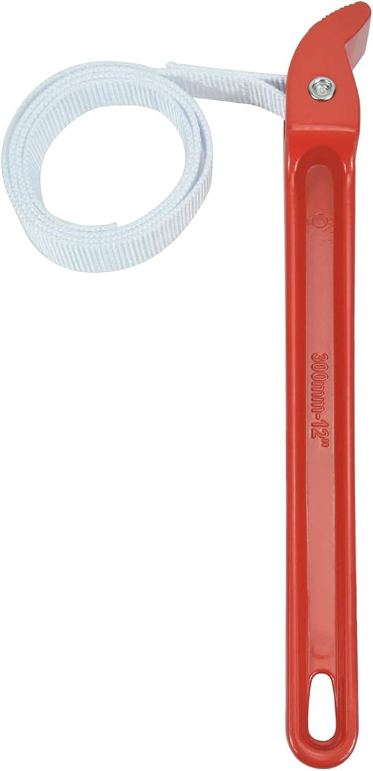 Thsakzo 12" Adjustable WrenchNylon Strap Wrench, For Removing Or Oil Filter Strap Opener Wrench, Pipes, PVC Joints, Shower Heads And Cans