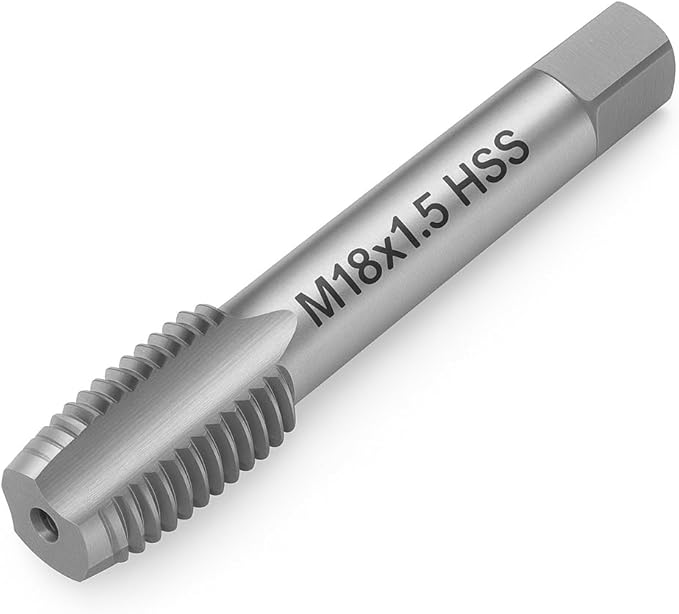 M18x1.5 Metric Thread Tap 6542 High-Speed Steel Tap for Internal Threading and Repair