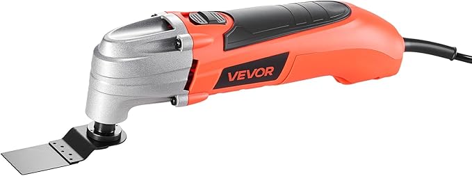VEVOR Oscillating Tool Multitool, 2.2Amps 22,000 OPM Electric Oscillating Multi Tool Kit Corded with 2.8째 Oscillating Angle, 7PCS Saw Accessories for Cutting, Scraping, Sanding, Floor Stripping