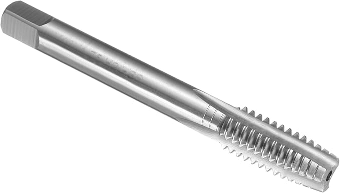 uxcell Hand Plug Tap M10 x 1.75 H2 Metric Thread Plug Style Taps Straight Flute Screw Tapping Threading Tool High Speed Steel HSS6542