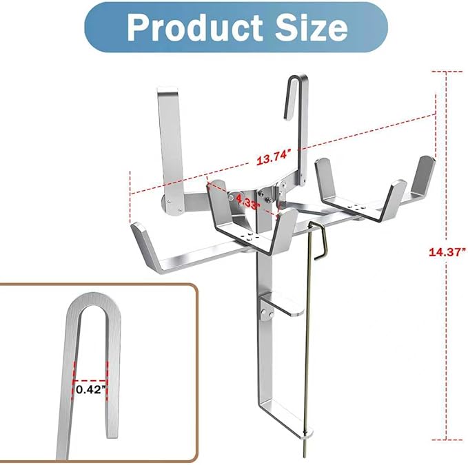 woiron Drywall Mud Pan Holder and Tape Spool Holder, Hold 12 Inch Mud Pan and 500 ft Tape,Mud Pan & Tape Holder