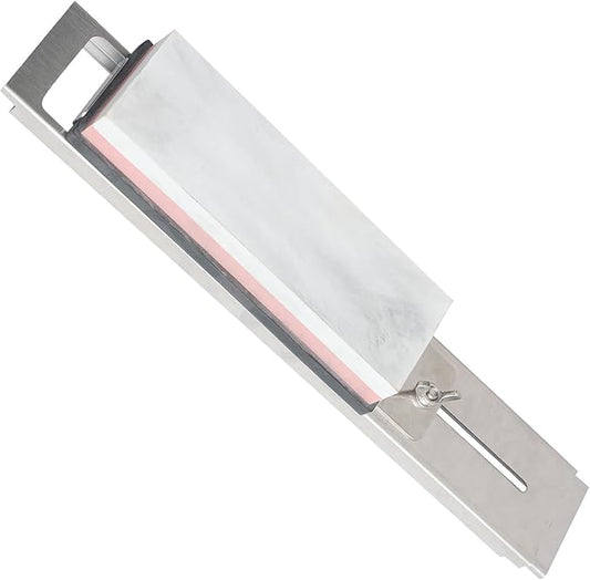Sharpening Stone Holder, Stainless Steel Whetstone Holder Sink Bridge, Adjustable No-Slip Grindstone Holder with Wing Nuts for Easy Honing