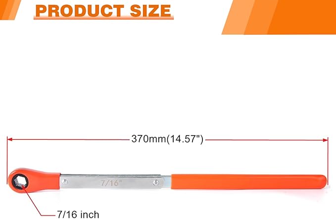 BARTOO Slack Adjuster Wrench 7/16" Automatic Slack Adjusting Wrench
