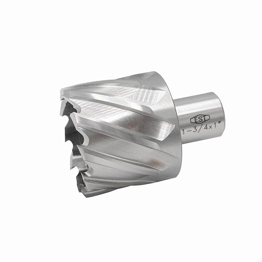 HSS M2AL Annular Cutter 1" DOC with 3/4" Weldon Shank for Magnetic Drill Press by EST (D1-3/4" X 1")