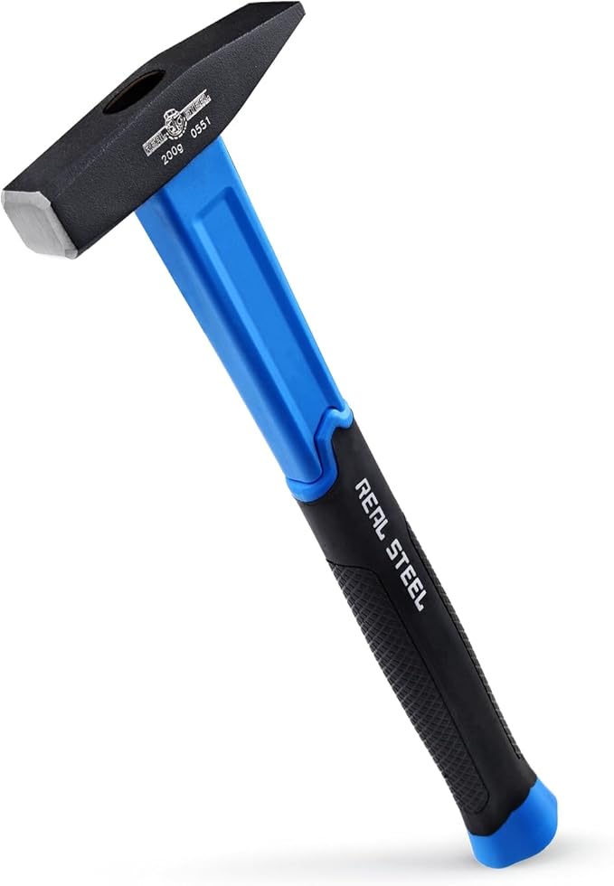 REAL STEEL Blacksmith Hammer Small Construction Jacketed Graphite Tools Sheet Metal Hammer (7 Oz)
