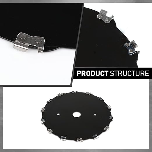 G-PLUS 2pcs 9" Chainsaw Brush Blade 14 Tooth Cutter Trimmer Head Weed Mower Saw Blade Black