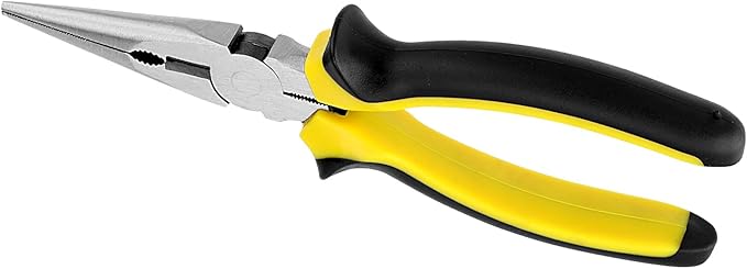 12 PCS 6 Inch Needle Nose Pliers Set, Long Nose Pliers with Wire Cutter, Mini Jewelry Needle Nose Pliers for Cutting Bending Wire Handmade Craft