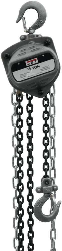 JET 1/2-Ton Hand Chain Hoist, 10' Lift (Model S90-050-10)