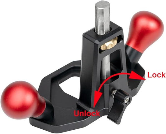Router Plane Handheld Woodworking Tool Quick Adjust Depth with Depth Stop for Tuning Joinery Cutting Dados Grooves Mortise