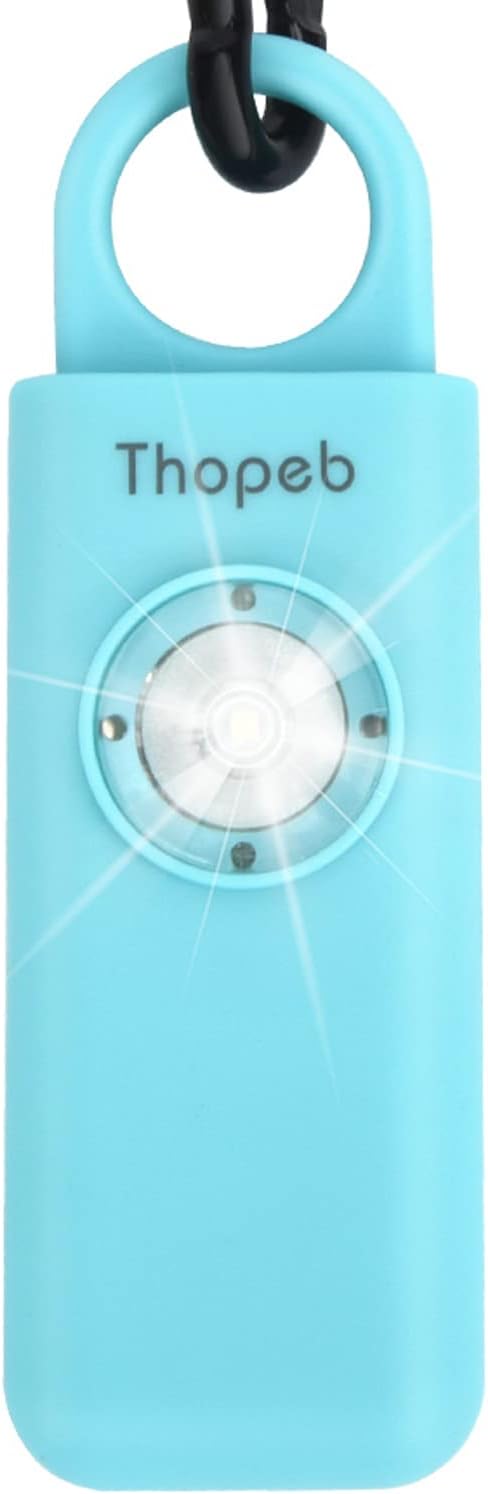 Thopeb?밫he Original Personal Safety Alarm for Women Self Defense ??Elders & Kids Self Defense Keychain Siren ??135dB Loud Siren Bird Sound ??Cute Key Chains Protection (Aqua)