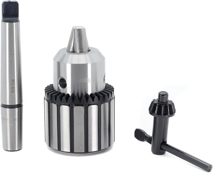 Drill Chuck JESTUOUS B18 Key Type 5/8 Inch(1-16mm) with MT2 Morse Taper Arbor Heavy Duty Chucks
