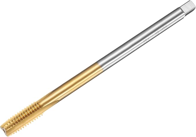 uxcell Metric Thread Tap M9 x 1.5 H2 130mm Straight Flute Screw Thread Milling Machine Taps Threading Tapping Repair Tool