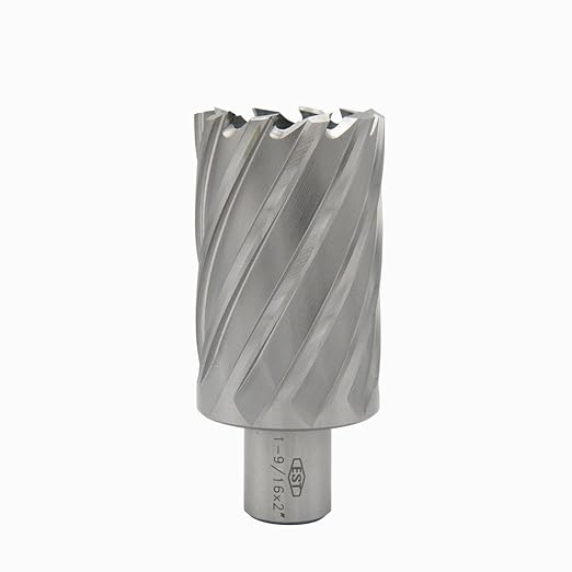 HSS M2AL Annular Cutter 2" DOC with 3/4" Weldon Shank for Magnetic Drill Press by EST (D1-9/16" X 2")