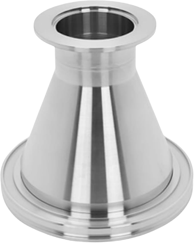 Adapter Conical Profile KF-16 to ISO-160 Large Flange, Reducing Nipple Fittings, ISO-KF NW-16 to ISO-LF Size NW-160, Stainless Steel (KF-16, ISO160)