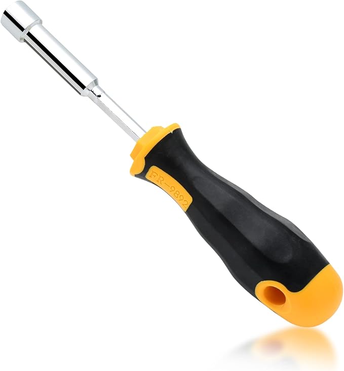 2Pcs 10mm Socket Wrench Screwdrivers High-Carbon Steel Hex Nut Driver for DIY Hand-Making, Repairs