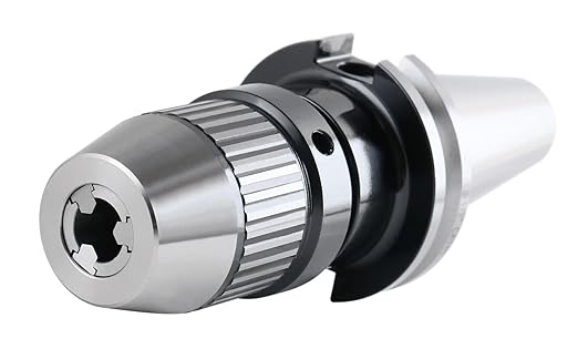 Accusize Industrial Tools 0-1/2'' Cat40 CNC Integral Keyless Drill Chuck, 0222-0890