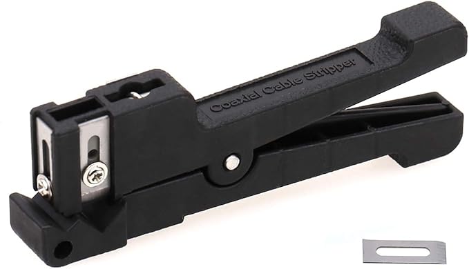 Fiber Optic Tool 45-165 Fiber Loose Tube Transverse Fiber Optic Buffer Tube Coaxial Cable Stripper Coax Stripping Hand Tool