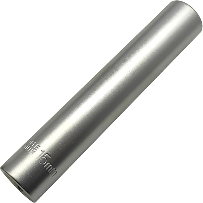 ZKTOOL Deep Metrichex Socket Tool, 1/2-Inch Drive Deep Metric Socket Tool 15MM- Extra Long Deep 120MM