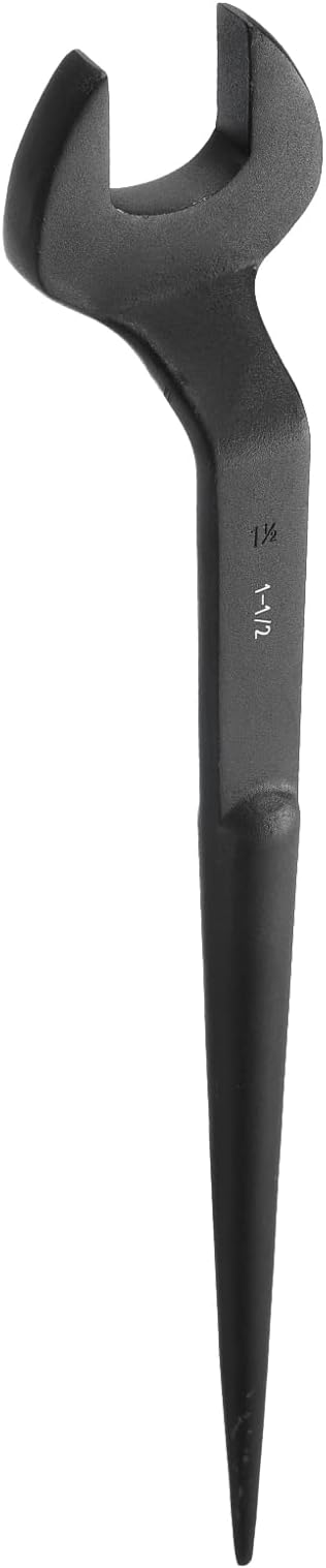 HARFINGTON Single Open End Spanner Wrench 1-1/2-inch 15 Degree Angle Single Open End SAE Construction Spanner Wrenches with 60째Offset Handle for Automotive Mechanical Maintenance