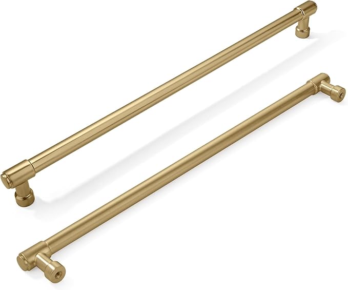 khtumeware Appliance Pulls Brushed Brass 18 Inch(457mm) Center to Center 1 Pack Heavy Duty Drawer Pulls Kitchen Cabinet Handle Cabinet Hardware