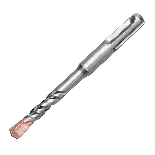 1/4 x 4.33 inch (6x110mm) SDS Plus Masonry Drill Bit, Rotary Hammer Drill Bit,Concrete Drill Bit for Concrete, Brick, Block (4.33 inch / 110mm Length, 1/4 inch (6mm))