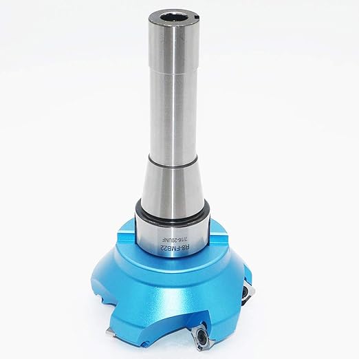 3.15 Inch Face Milling Cutter Aluminum KM12 80MM CNC End Milling Cutter Holder + R8-FMB22 Shank Face Shell Mill Arbor + 5pcs SEHT1204 Carbide Inserts + 8mm Hexagon Wrench + T20 Wrench CNC Machine Tool