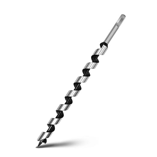7/8 x 13.8 inch Auger Drill Bit for Wood,Hex Shank Ship Auger Bit for Soft Wood, Hard Wood, Plastic, Composite Materials and DIY Projects