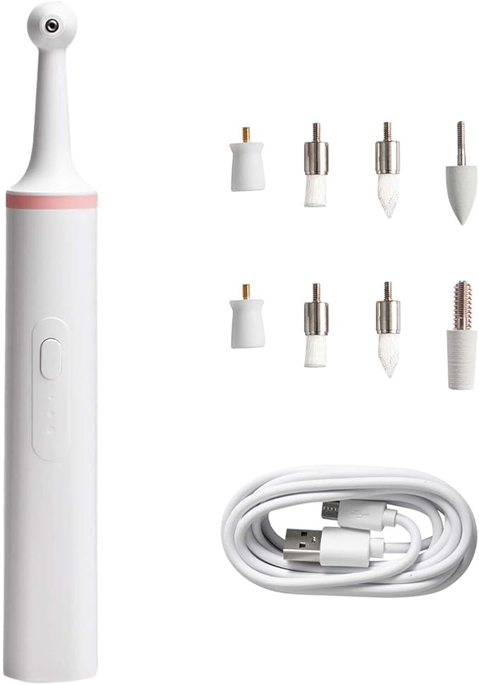 LINKYCARE Water flosser Cordless for Teeth, 4 Modes Dental Oral Irrigator, 100ML Portable IPX7 Waterproof Water Teeth Cleaner, 8 Jet Tips for Home&Travel