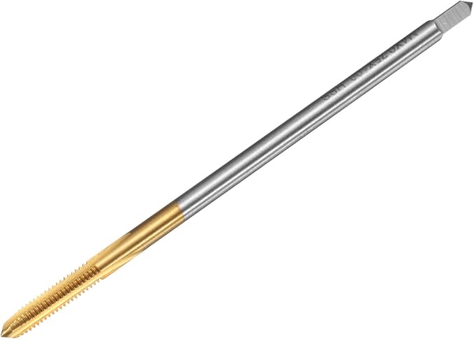 uxcell Metric Thread Tap M4 x 0.75 H2 100mm Straight Flute Screw Thread Milling Machine Taps Threading Tapping Repair Tool