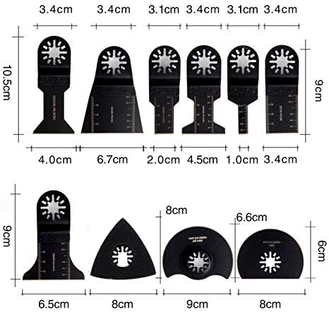 Oscillating Tool Blades, Oscillating Multitool Saw Blades Accessories Kit 68pcs for Most Oscillating Tools