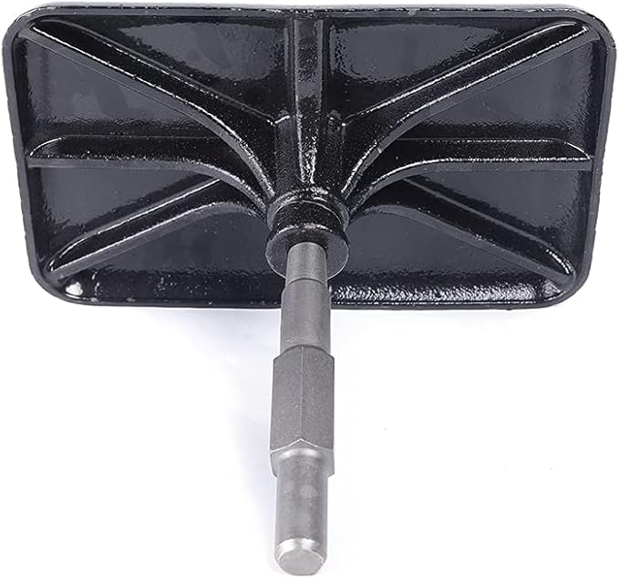 Jack Hammer Compactor Plate, Steel Tamper Rammer Plate with Thickened Chassis, Chassis & Rod Detachable, Snoring Tablet for House Foundation Tamping, Site Foundation Tamping, Tree Root Tamping, Etc