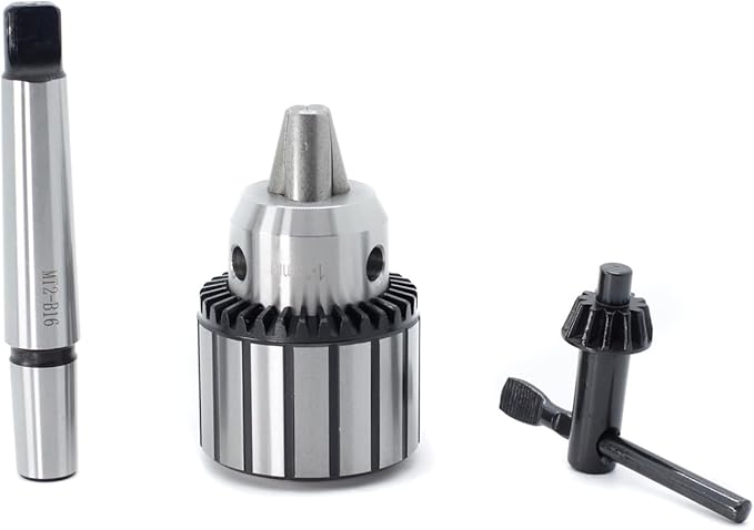 Drill Chuck JESTUOUS B16 Key Type 1/2 Inch(1-13mm) with MT2 Morse Taper Arbor Heavy Duty Chucks