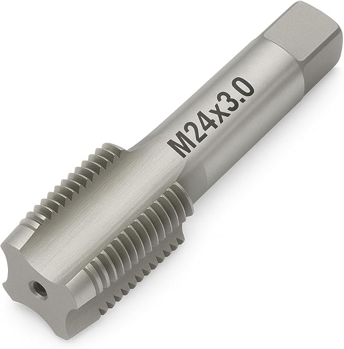 M24x3.0 Metric Thread Tap 6542 High-Speed Steel Tap for Internal Threading and Repair
