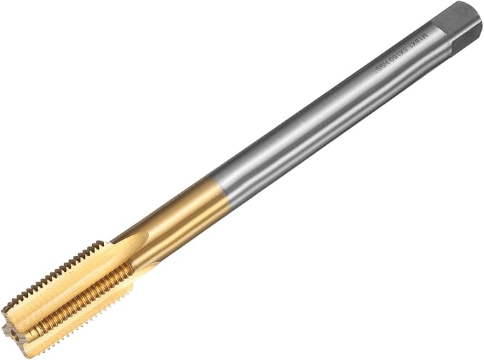 uxcell Metric Thread Tap M16 x 1.5 H2 160mm Straight Flute Screw Thread Milling Machine Taps Threading Tapping Repair Tool