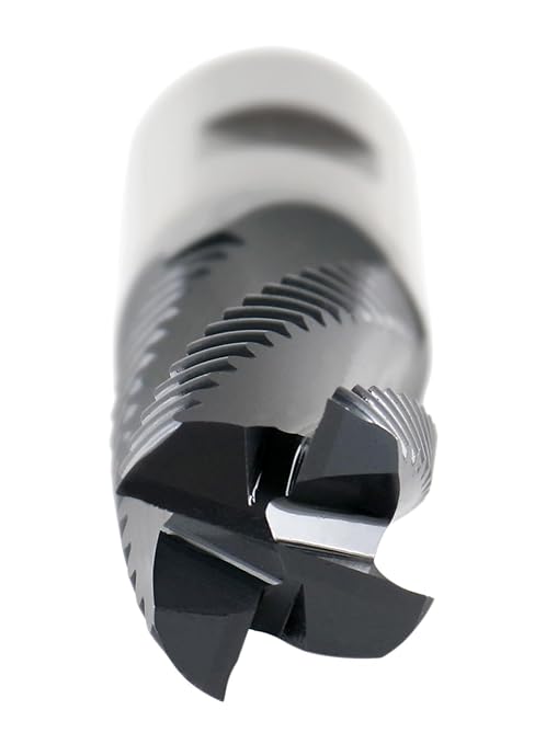 Accusize Industrial Tools 6-Pc 3/4" Dia, M42 8% Cobalt TiAlN Roughing End Mill Set, 3/4" Shk Dia, 1-5/8" Flt Length, 3-3/4" Oal, 4 Flute, Coarse Tooth, 1102-0034x6