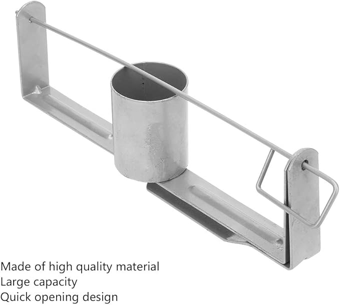 Drywall Tape Dispenser, Heavy-Duty Iron Tape Holder Reel with Belt Clip for Paper Tape, Large Capacity Metal Roll Holder for Drywall Tool Corner Beading