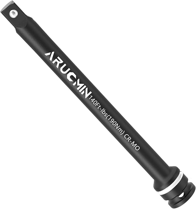 1/2" Drive 140 Ft-Lbs Torque Limiting Extension Bar, 8 Inch Color-Coded Lug Nut Torque Sticks