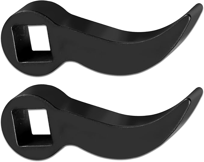 2 Pcs Pry Bar Wrench Adaptor Head - Square Crowbar Adapter Head Tools Fits 1/2" Drive Ratchets, Half Shaft Removal Car Repairing Tools for Tight Spaces