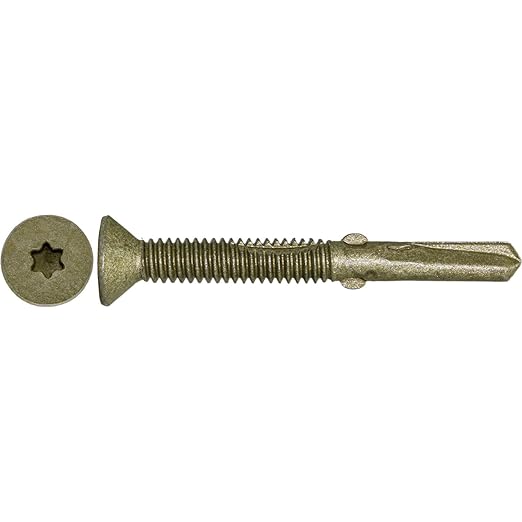 12x2 Reamer Reamer Tek Torx/Star Head Self-Drilling Wood to Metal Screws - for Flatbeds, Trailers - T-30 Torx Screw Head 5 Pound CASE 3060 Screws
