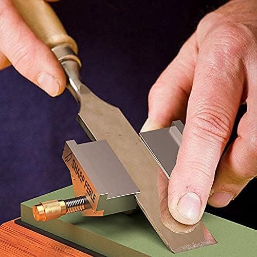 Sharp Pebble Premium Whetstone Knife Sharpening Stone 2 Side Grit 1000/6000 Waterstone with Honing Guide(Chisel Sharpening Jig) - Whetstone Knife Sharpener- NonSlip Bamboo Base & Angle Guide