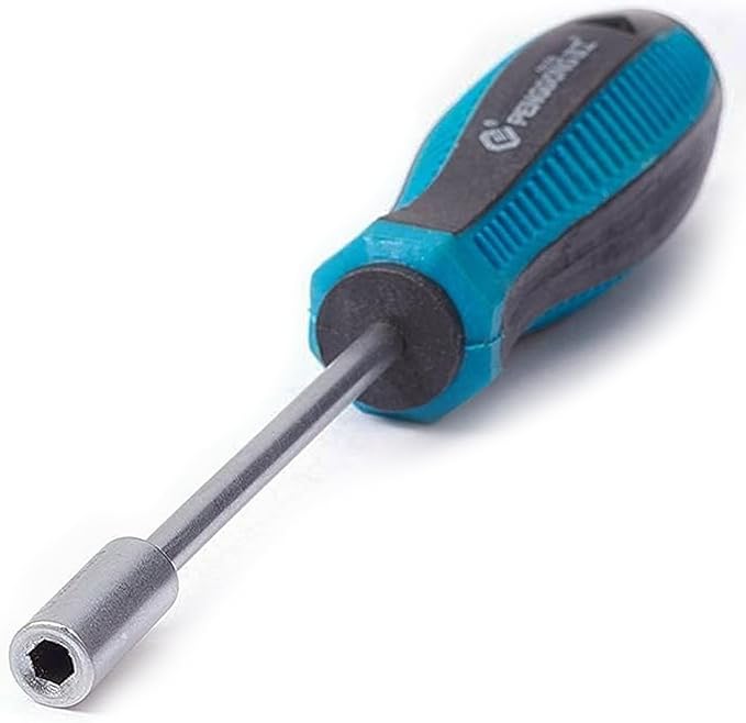 Utoolmart 3.5mm Nut Driver, 6-Point Hex Nut Driver, Non-Magnetic Tip Socket Driver Hex Nut Key Wrench Screwdriver with 75mm Cr-V Steel Round Shaft, Screwdriver Nut driver Hand Tool