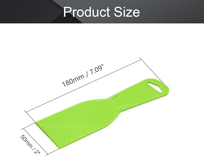 Utoolmart Putty Scraper 2" Plastic Flexible Putty Knives Spreader for Taping Drywall Wall Painting Green 5Pcs