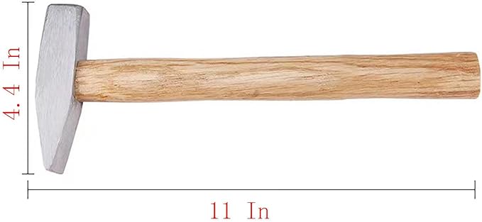 17.6 OZ Engineer Hammer,11 Inch Forged Steel for Metalworking and Engineers (17.6 OZ)