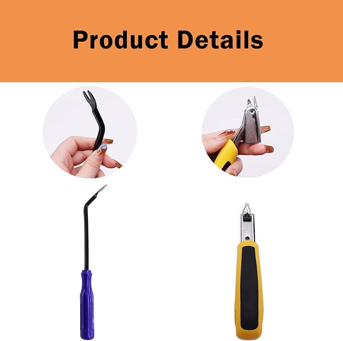 2Pcs Heavy Duty Upholstery and Construction Staple Remover with Upholstery and Construction Staple Puller Tack Puller Tool, for Furniture, Floor,Photo,Carton Frame