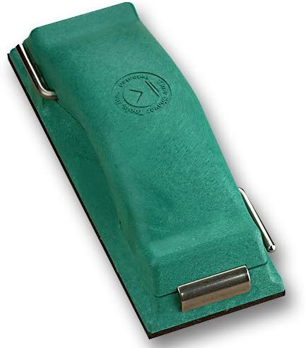 Sanding Block Preppin??Weapon | Hand Sander Great For Big Hands Or Sore Joints | Reuse Sandpaper Over And Over | Wet Or Dry Sand Wood Or Autobody Much Faster | Green
