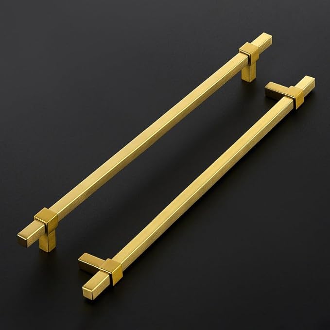 20 Pack Gold Cabinet Handles - 10" Hole Center Cabinet Pulls Drawer Pulls Cabinet Hardware Kitchen Handles for Cabinets