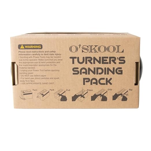 O'SKOOL Turner?셲 Sanding Pack Abrasive Strip Kit 5 Grits with Dispenser for Wood Turners, Furniture Repair, Woodworkers, Metal Workers, Automotive Body Work | 150, 240, 320, 400, 600 Grit Rolls, SF02A