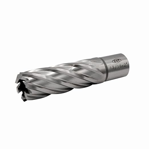 HSS M2AL Annular Cutter 2" DOC with 3/4" Weldon Shank for Magnetic Drill Press by EST (D13/16" X 2")
