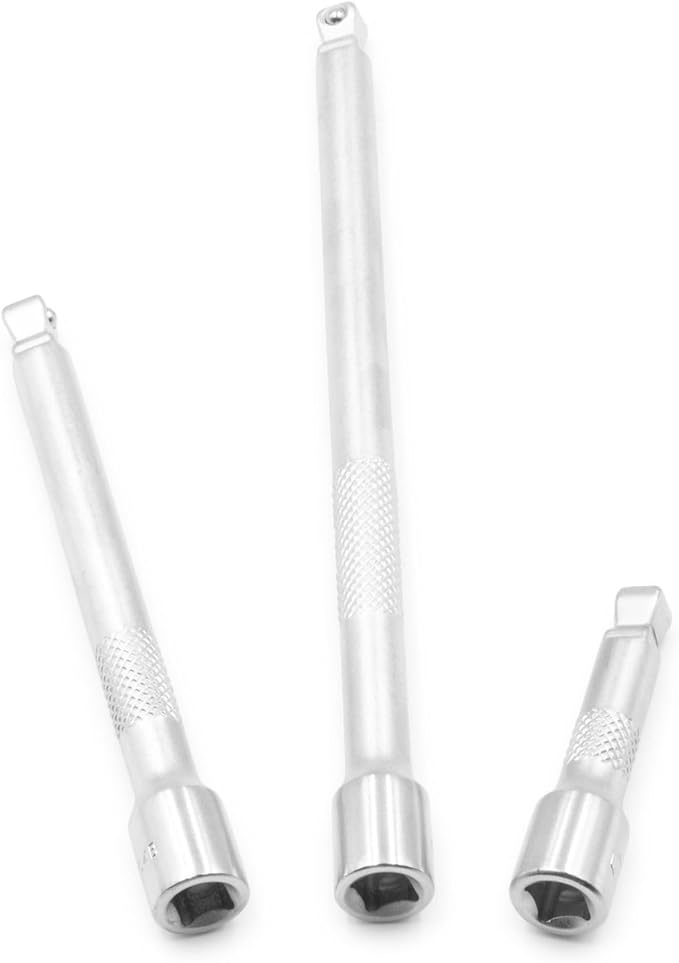 Genius Tools 3 Piece 1/4" Dr. Wobble Extension Bar Set BE-22406