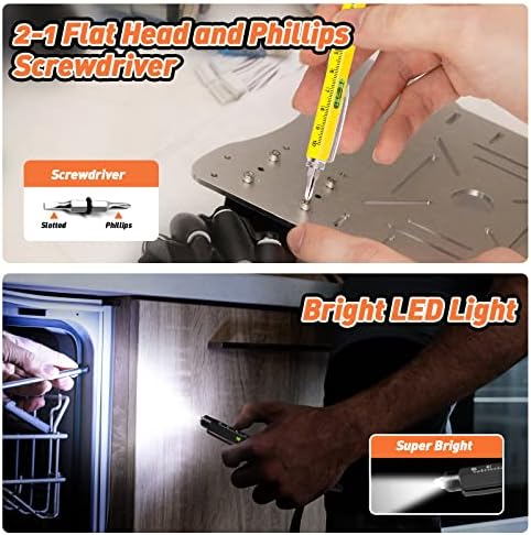 KEZKALS Valentines Day Gifts for Him, 9 in 1 Multitool Pen Set Gifts for Men, Mens Valentines Day Gifts for Boyfriend Husband, Anniversary Birthday Gifts for Men, Cool Gadgets for Mens